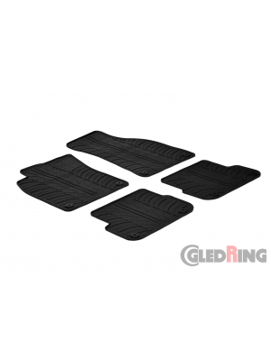 Original Gledring Passform Fußmatten Gummimatten 4 Tlg.+Fixing - Audi A6 (4F) 2006-2010/AVANT